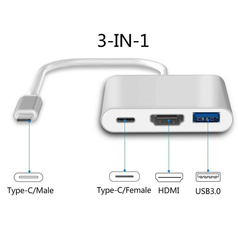 USB C TO HDMI Adapter,Belinda USB 3.1 Type C to HDMI Adapter With Aluminium Case for 2017 MacBook Pro/Samsung Galaxy S8 USB-C